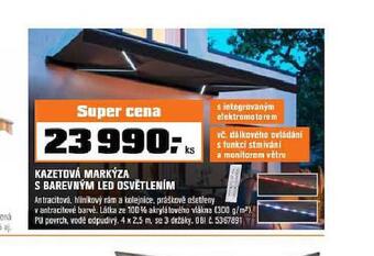 OBI Kazetová markýza s barevným led osvětlením nabídka
