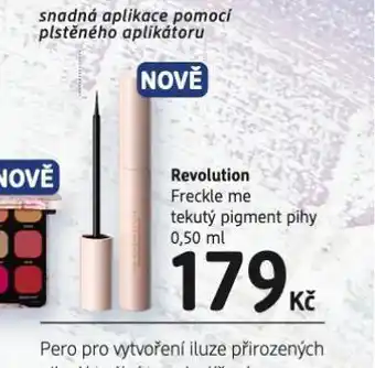 dm drogerie Revolution tekutý pigment pihy nabídka