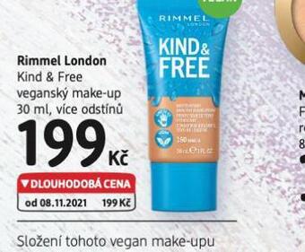 dm drogerie Rimmel london veganský make-up nabídka