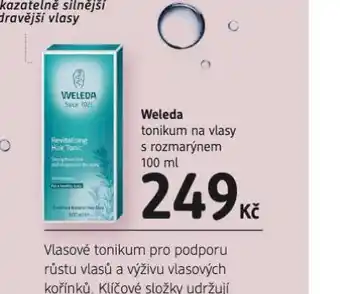 Weleda tonikum na vlasy s rozmarýnem