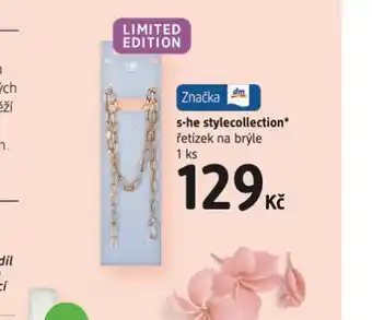 dm drogerie S-he stylecollection řetízek na brýle nabídka