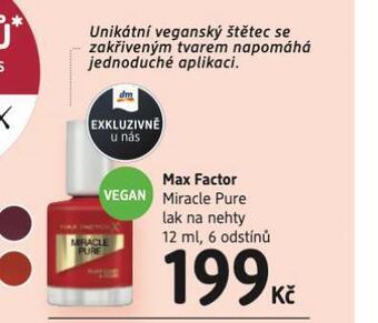 dm drogerie Max factor lak na nehty nabídka