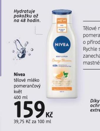 dm drogerie Nivea tělové mléko nabídka