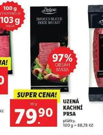 Lidl Uzená kachní prsa nabídka