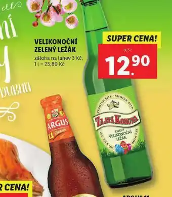 Lidl Velikonoční zelený ležák nabídka