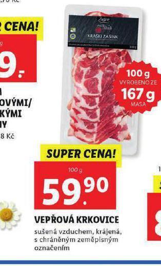 Lidl Vepřová krkovice nabídka