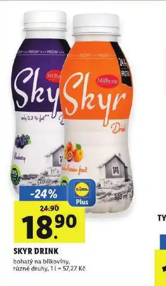 Lidl Skyr drink nabídka