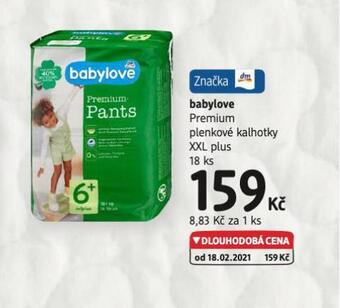 dm drogerie Babylove plenkové kalhotky nabídka