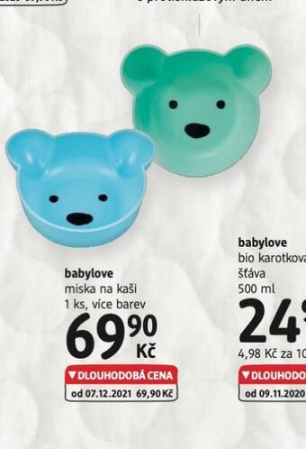 dm drogerie Babylove miska na kaši nabídka
