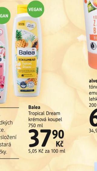 dm drogerie Balea krémová koupel nabídka
