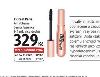 dm drogerie Loreal paris černá řasenka nabídka