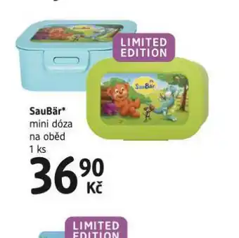 dm drogerie Saubär mini dóza na oběd nabídka