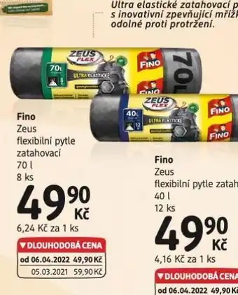 dm drogerie Fino flexibilní pytle na odpadky nabídka