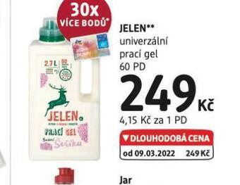 dm drogerie Jelen univerzální prací gel nabídka
