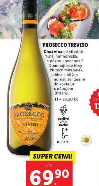 Lidl Prosecco treviso nabídka