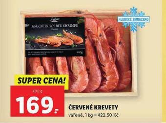 Červené krevety