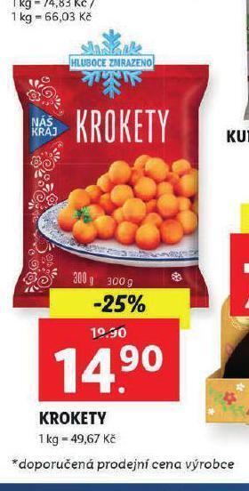 Lidl Krokety nabídka