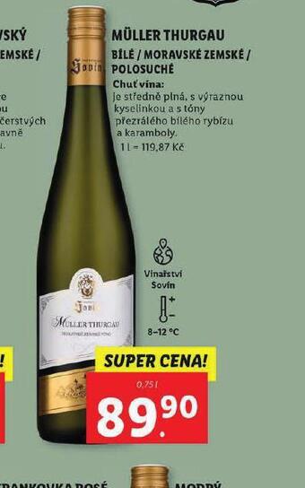 Lidl Müller thurgau nabídka