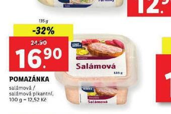 Lidl Pomazánka salámová / salámová pikantní nabídka