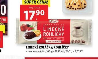 Lidl Linecké koláčky / rohlíčky nabídka