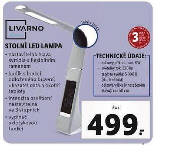Lidl Stolní led lampa nabídka