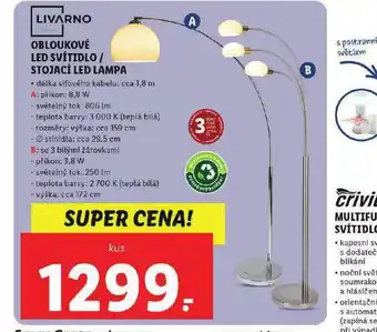Lidl Obloukové led svítidlo / stojací led lampa nabídka