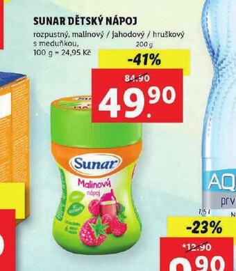 Lidl Sunar dětský nápoj nabídka