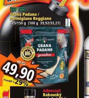Norma Grana padano / parmigiano reggiano nabídka