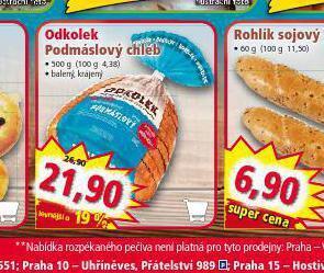 Norma Podmáslový chléb nabídka