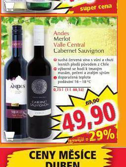 Norma Andes merlot nabídka