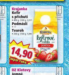 Norma Krajanka kefír s příchutí nabídka