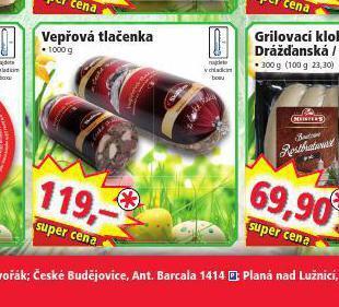 Norma Vepřová tlačenka nabídka