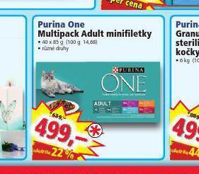 Norma Purina one multipack adult minifiletky nabídka