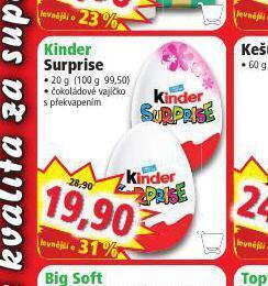 Norma Kinder surprise nabídka