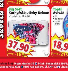 Norma Big soft kuchyňské utěrky deluxe nabídka