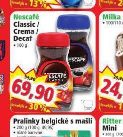 Norma Nescafé classic / crema / decaf nabídka
