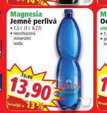 Norma Magnesia jemně perlivá nabídka