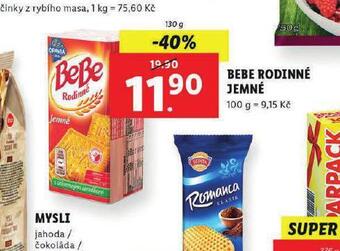 Lidl Bebe rodinné jemné nabídka