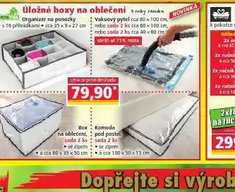 Úložné boxy na oblečení