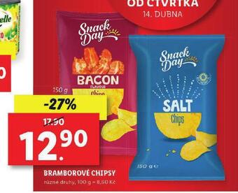 Lidl Bramborové chipsy nabídka