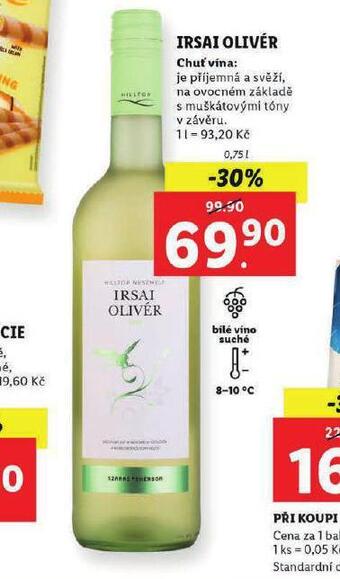 Lidl Irsai olivér nabídka