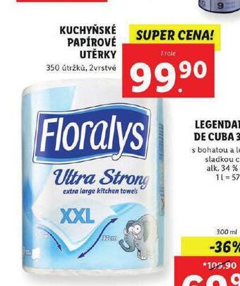 Lidl Florasyl kuchyňské utěrky nabídka