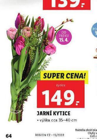 Lidl Jarní kytice nabídka