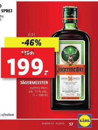 Lidl Jägermeister nabídka