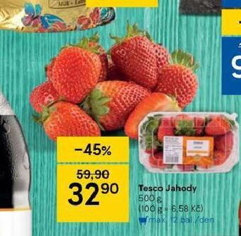 Tesco Jahody nabídka
