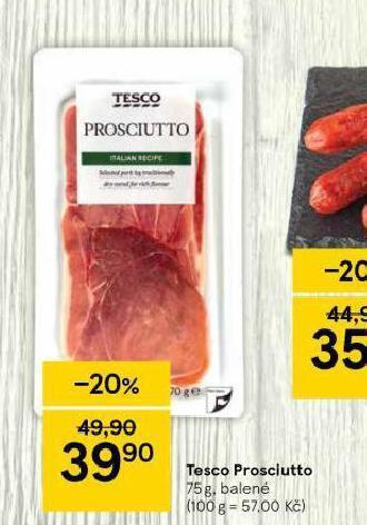 Tesco Prosciutto nabídka