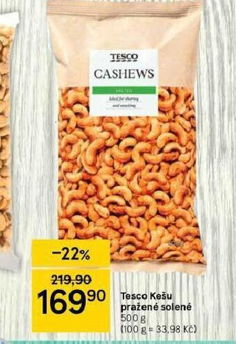 Tesco Tesco kešu pražené solené nabídka