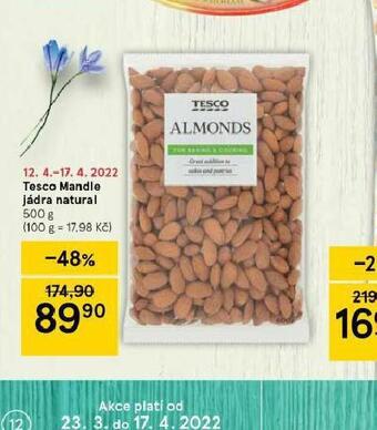 Tesco Tesco mandle jádra natural nabídka