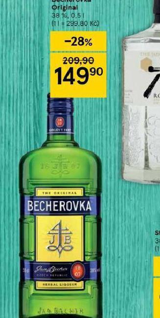 Tesco Becherovka original nabídka