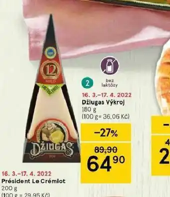 Tesco Džiugas výkroj nabídka